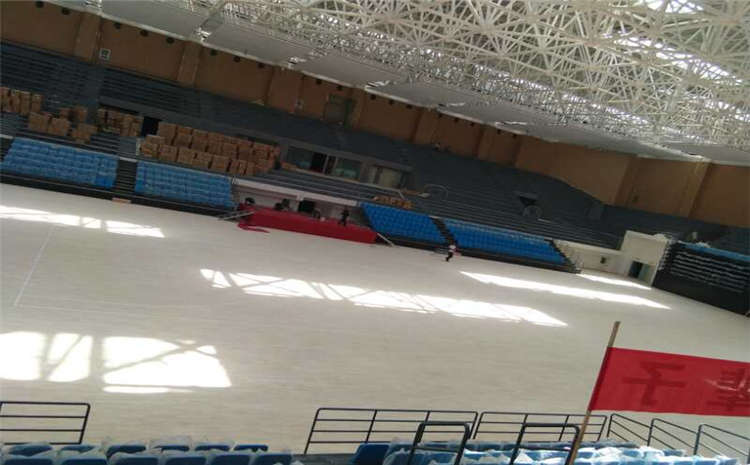 枫桦木体育馆木地板单层龙骨结构